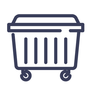 1100L Bin General Waste Icon