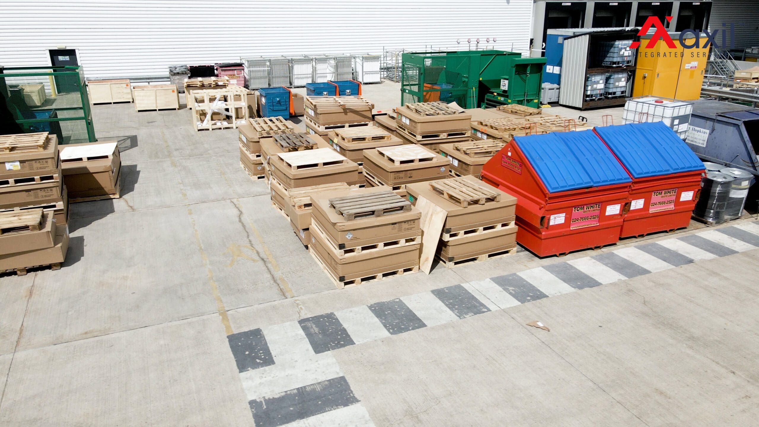 Birds eye view of axil's LEVC waste site