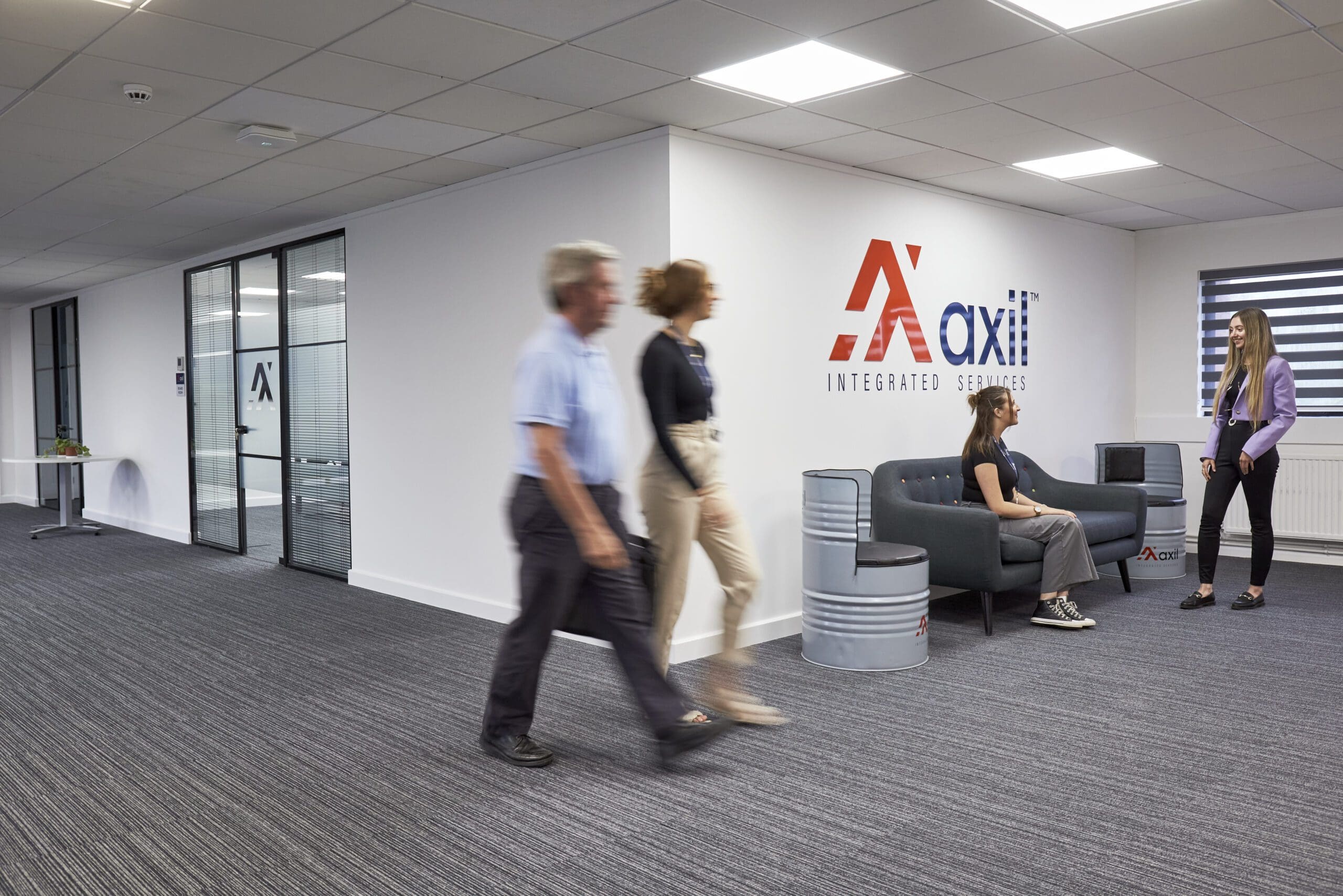 Picture of Axil Corby office and Staff