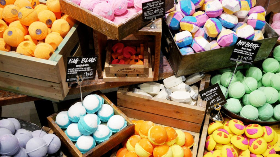 Lush Bath bombs