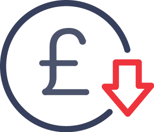 Cost Reduction Icon