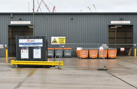 Birmingham wholesale marketing waste yard after Axil designed it