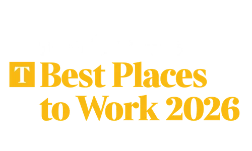 White Sunday times best place to work 2026 logo