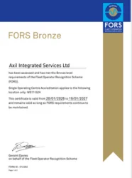 FORS Certificate 2027